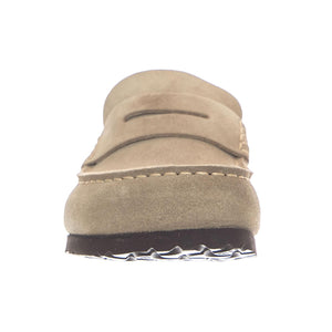 Naples Wrapped Suede Leather Narrow Fit Taupe - Mocassini Uomo Beige 1029710 TPE BIRKENSTOCK 