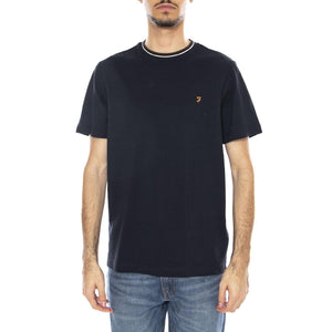 Elton Tee - Maglietta Uomo Girocollo Gold True Navy F4KFF054 412 FARAH 