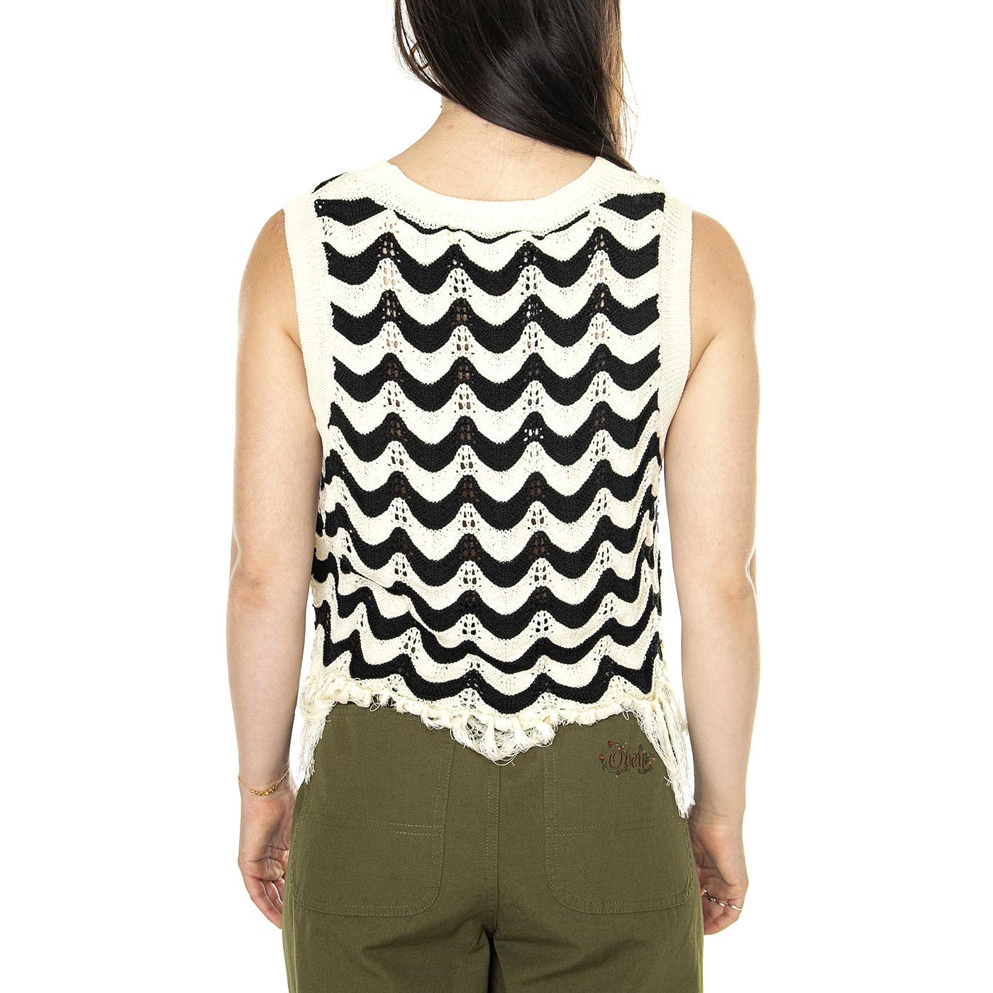 Top punto con flecos Zigzag - Top Donna Multicolore 41W/10700 . WILD PONY 