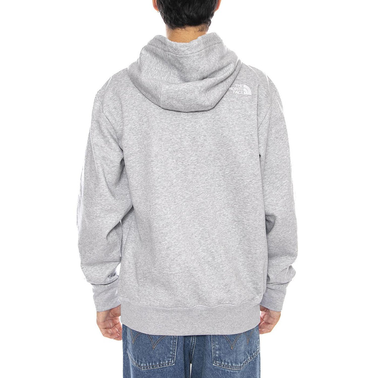 M Essential Relaxed Hoodie Light Grey Heather - Felpa con Cappuccio Uomo Grigia NF0A89ES DYX1 THE NORTH FACE 