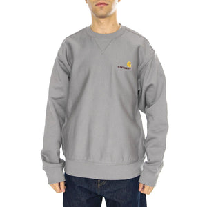 American Script Sweat Yosemite - Felpa Girocollo Uomo Grigia I025475.2LRXX  CARHARTT WIP 