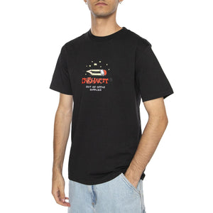 S/S Work Life Romance T-Shirt Black - Maglietta Girocollo Uomo Nera I035201.89XX  CARHARTT WIP 