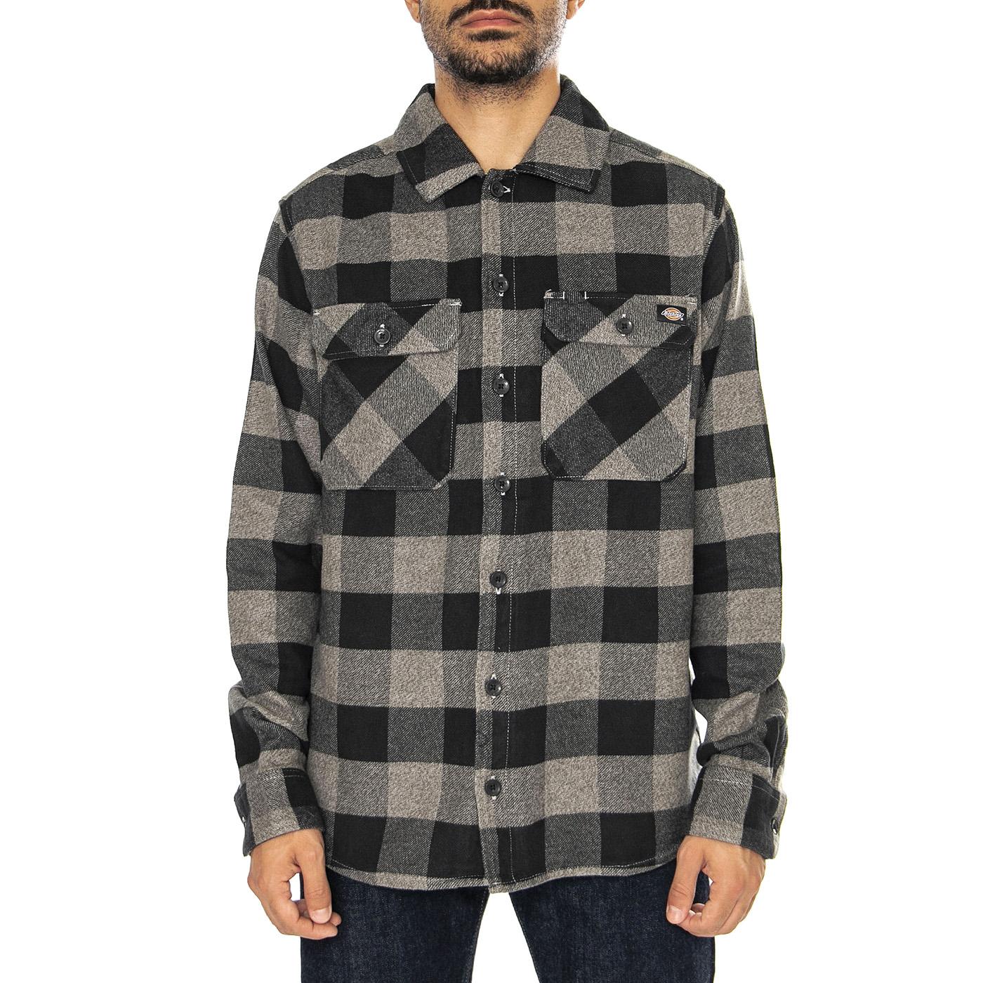 Sacramento Shirt Grey Melange - Camicia Uomo Multicolore DK0A4XDZGYM1  DICKIES 