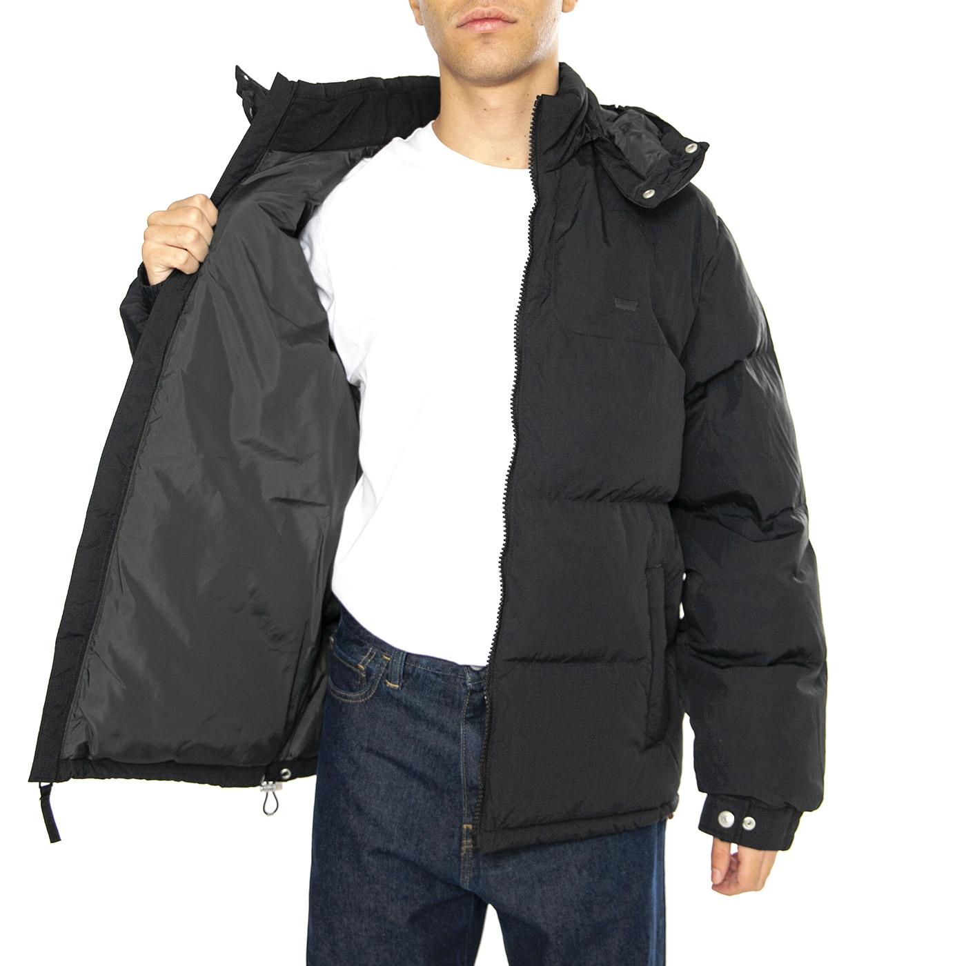 Rockridge Short Puffer Jet Black - Giacca con Cappuccio Uomo Nera A8557-0000  LEVIS 