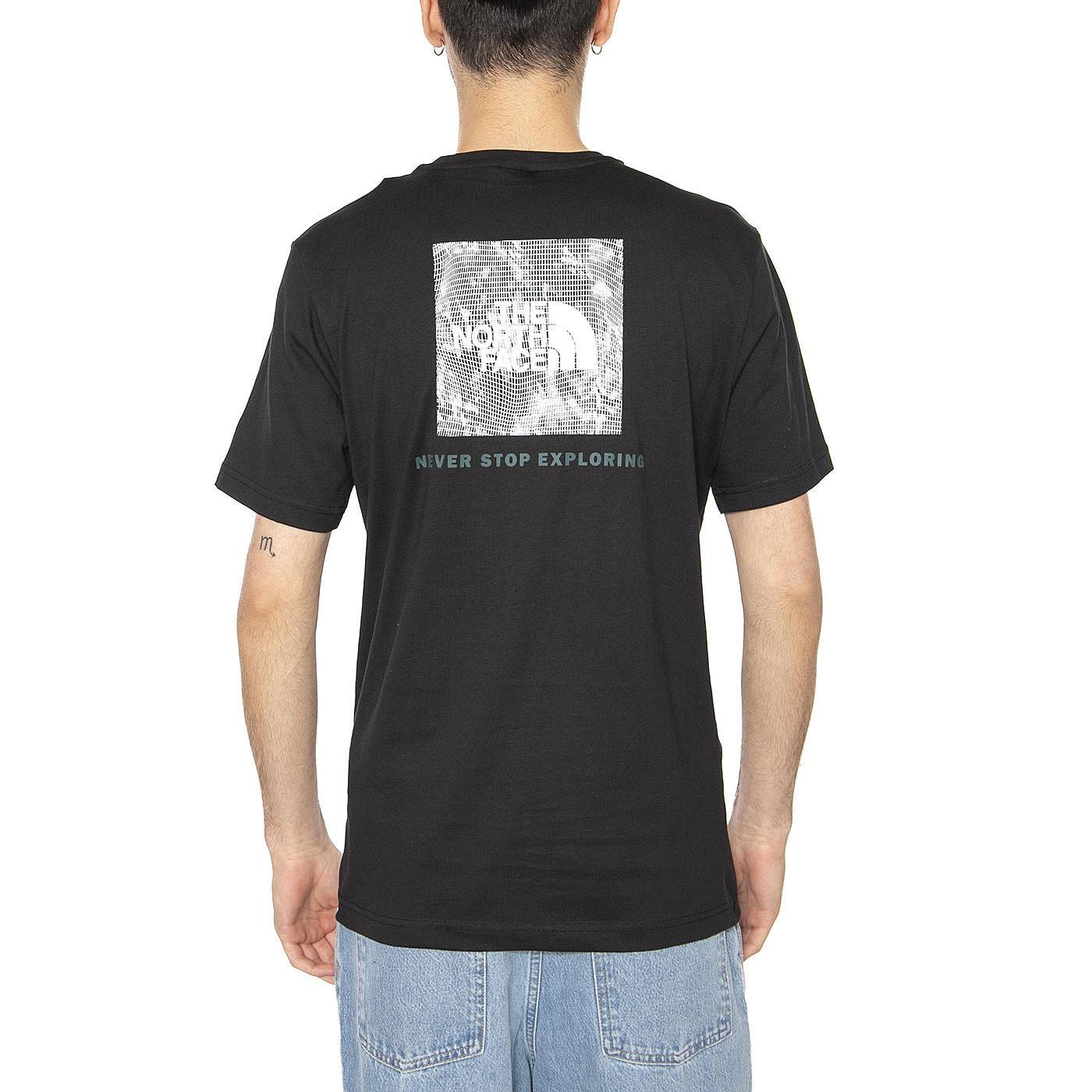 Men's S/S Box Nse Tailgrid Infill Tee - Maglietta Girocollo Uomo Nera NF0A8C4U9431  THE NORTH FACE 