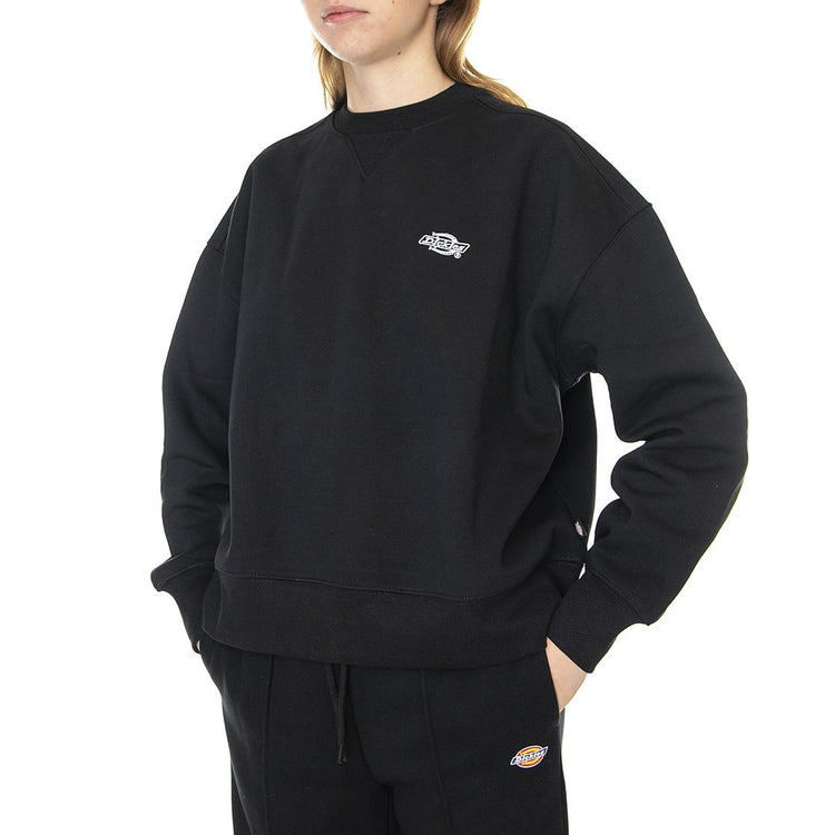 Summerdale Sweatshirt Black - Felpa Girocollo Donna Nera DK0A4XYXBLK1  DICKIES 