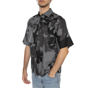 Onscaiden Life SS Relax AOP Linen Shirt Black - Camicia Maniche Corte Uomo Multicolore 22032123-CA  ONLY & SONS 