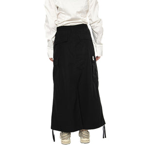 W' Cargo Skirt Long Black rinsed - Gonna Nera I033823.8902  CARHARTT WIP 