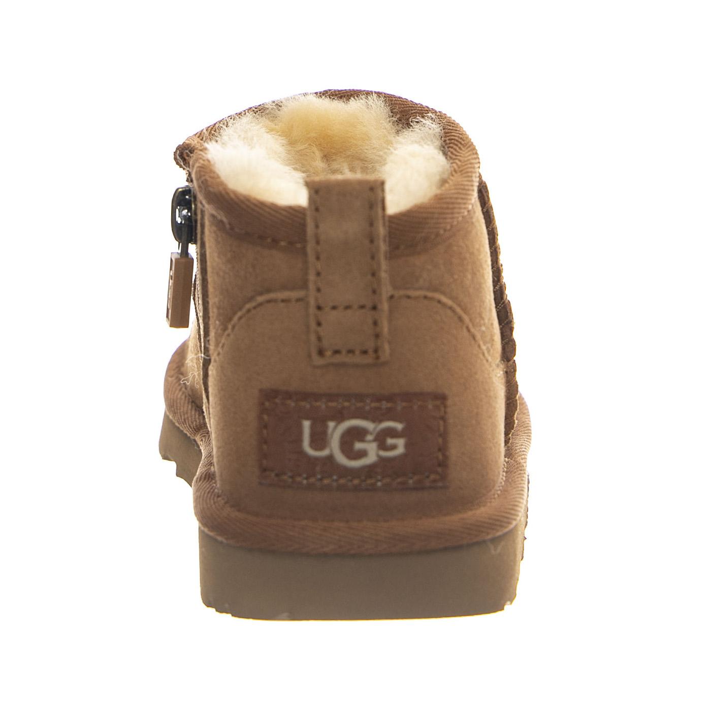 UGG Classic Ultra Mini Chestnut - Scarpe Bambino/Bambina in Pelle Scamosciata Marrone 1130750T CHE UGG 