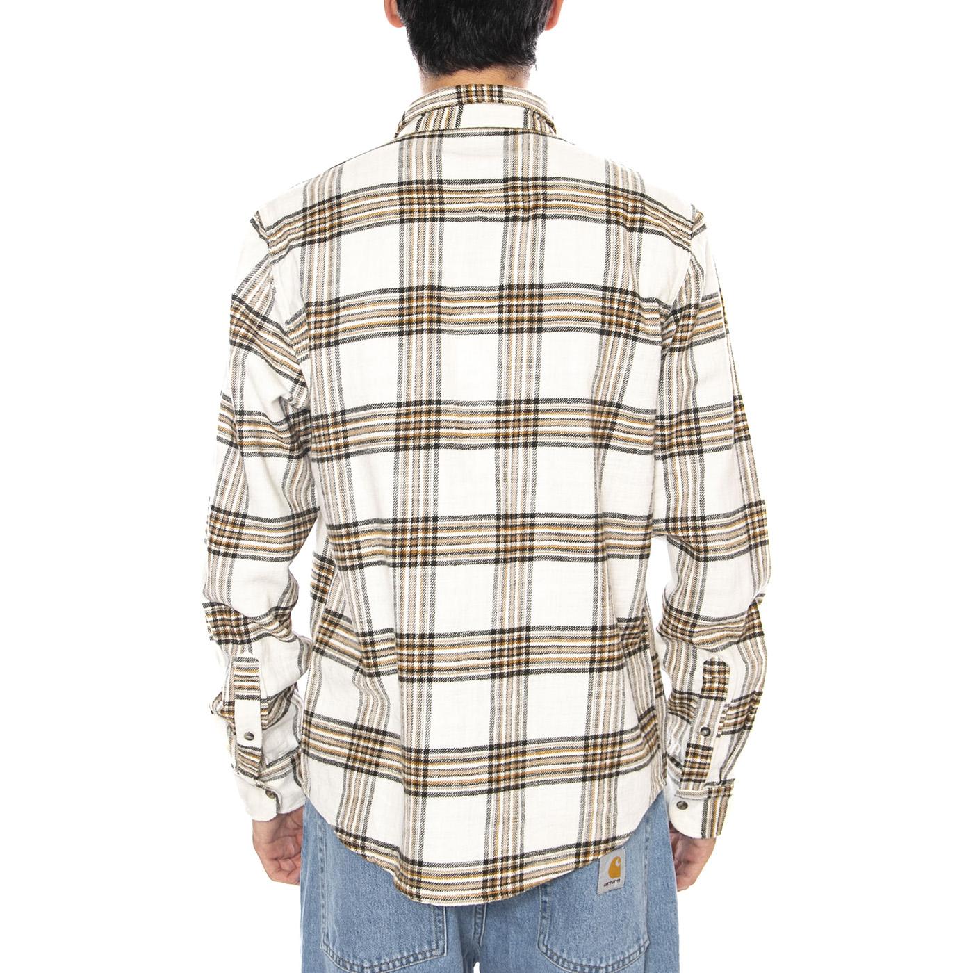 Clean Western Shirt Ecru Ochre Plaid - Maglietta a Quadri Uomo Crema / Multicolore 112371319 . LEE 