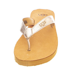 Womens Tawney Logo Rose Gold Metallic Sandals USW 10 UGSTAWLRGMT1119998W  UGG 