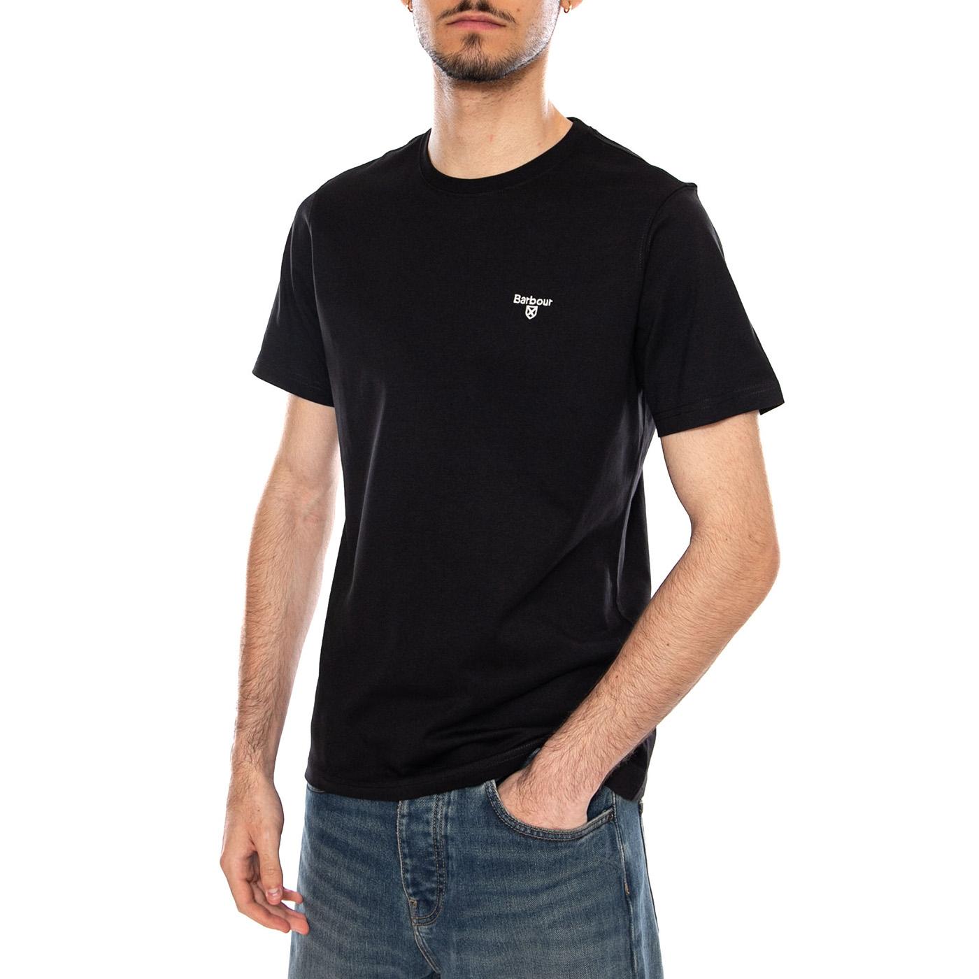 ESSENTIAL SPORTS TEE BLACK - Maglietta Girocollo Uomo Nera MTS0331 BK31 BARBOUR 