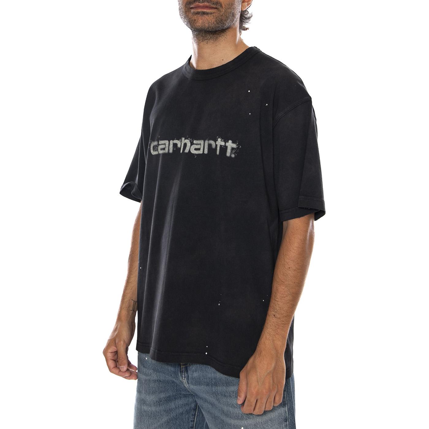 S/S PAINTER T-SHIRT BLACK - Maglietta Girocollo Uomo Nera I036853 89EJ CARHARTT WIP 