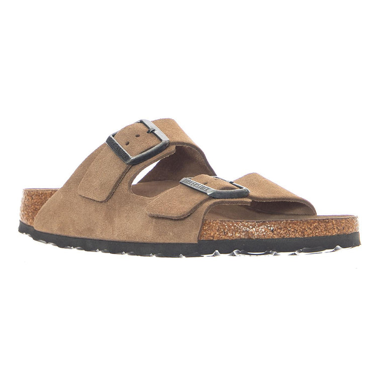 Arizona SFB Suede Leather Narrow Fit Dark Tea - Sandali Uomo / Donna Marroni 1030865 DRT BIRKENSTOCK 