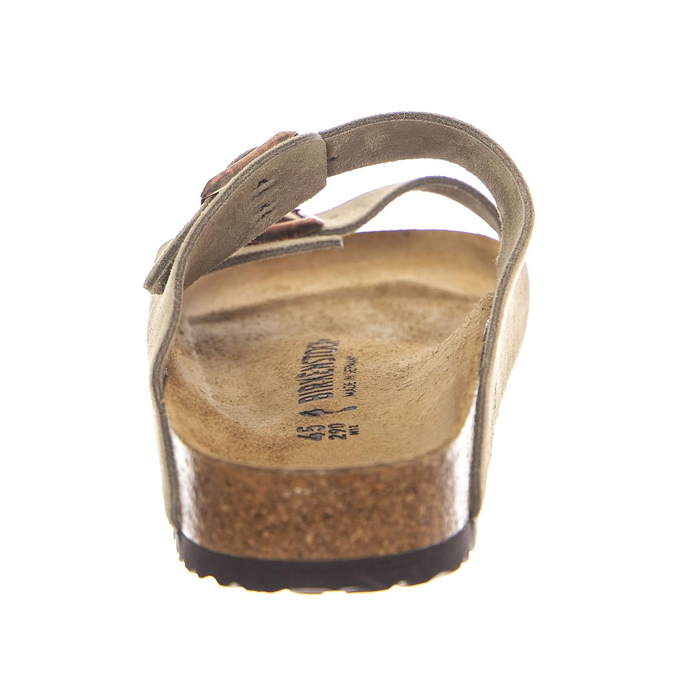 Arizona Taupe, Suede Leather - Sandali Uomo Beige 051463 . BIRKENSTOCK 