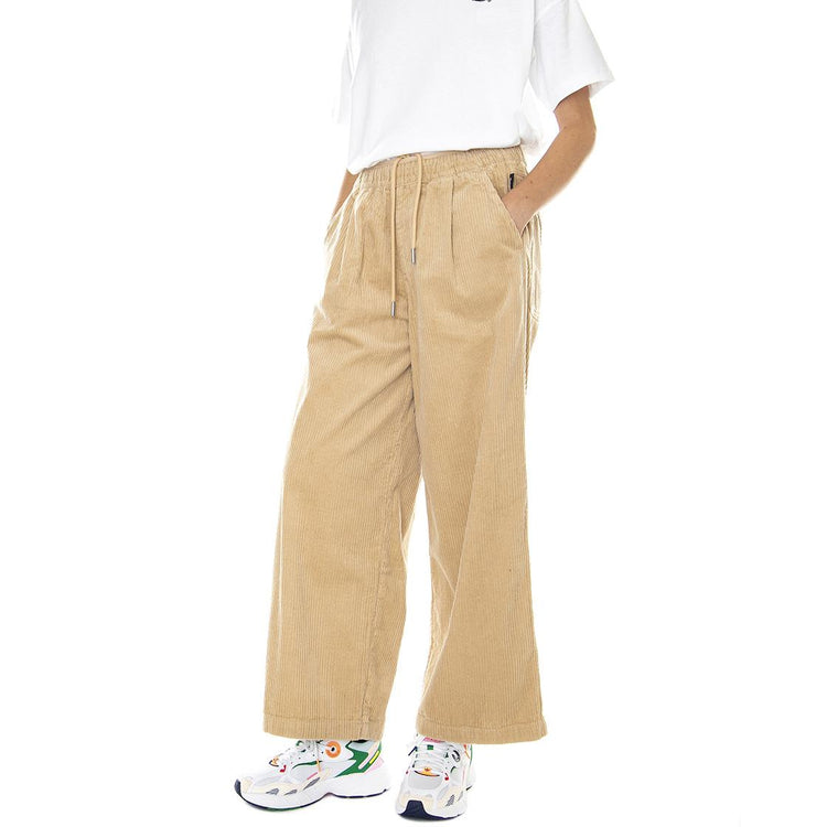 Uptown Oversized Corduroy Pants Beige - Pantaloni Casual in Velluto Donna Beigre 535810-67  PUMA 