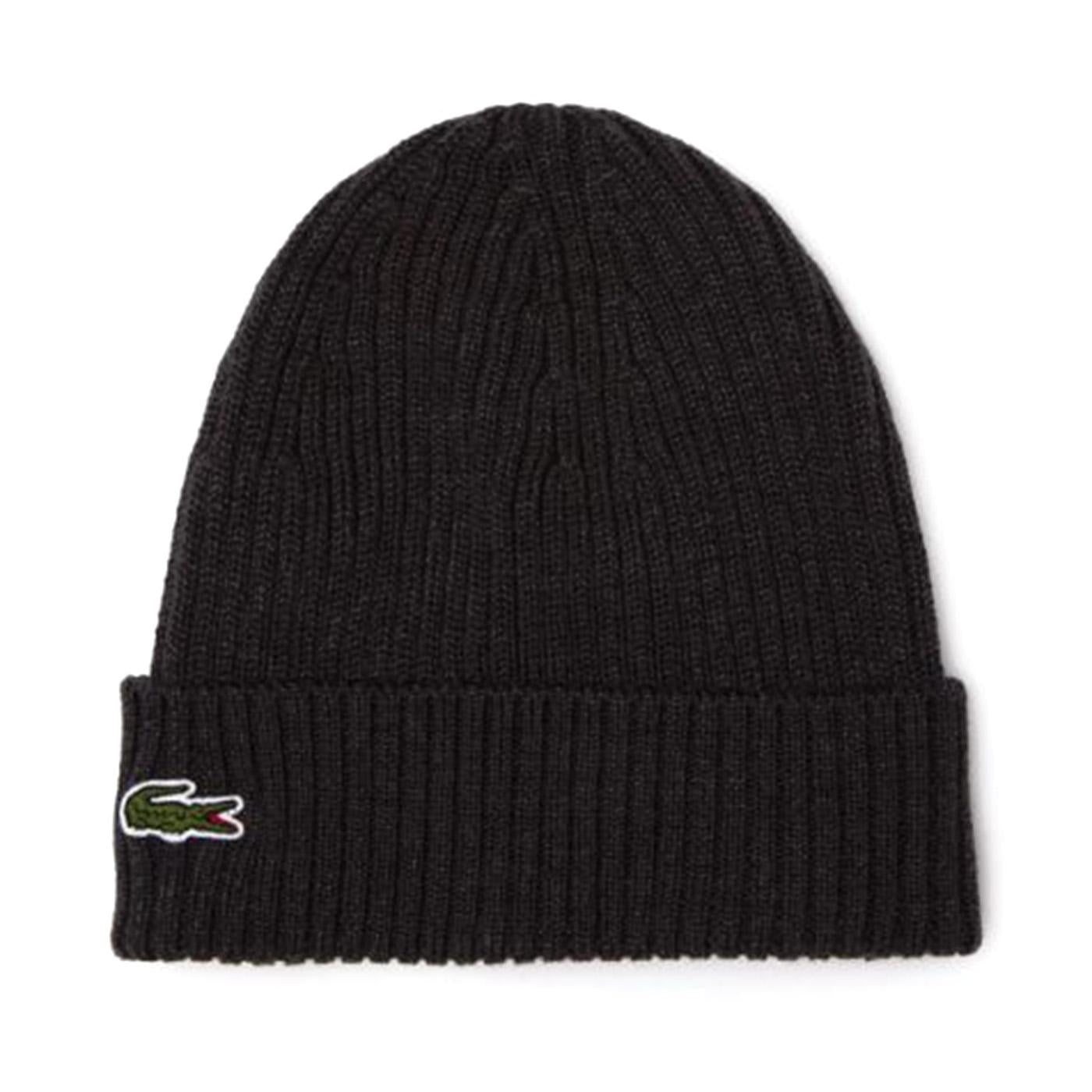 Berretto RB0001-EL6 Black Beanie - Cappellino a Cuffia Grigio RB0001-EL6  LACOSTE 