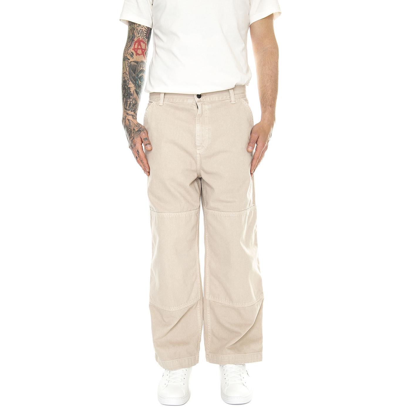 Garrison Pant Tonic / Stone Dyed - Pantaloni Uomo Beige I033124.1YC4J  CARHARTT WIP 
