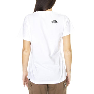 W Seasonal Fine S/S Tee TNF White - Maglietta Girocollo Donna Bianca NF0A7X3FFN41  THE NORTH FACE 