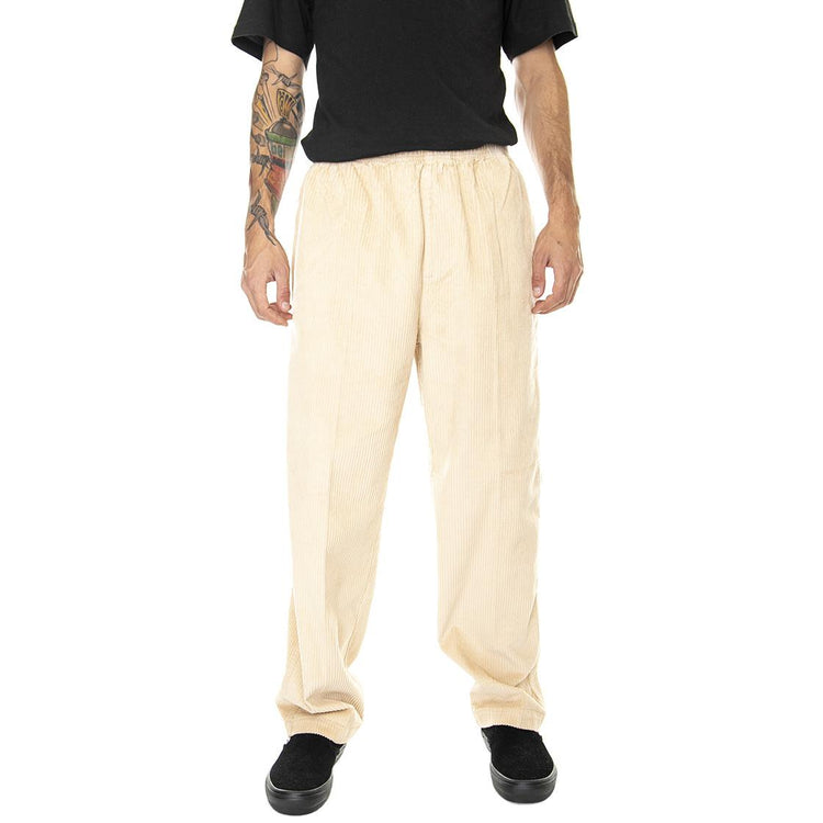 Easy Cord Pant Irish Cream - Pantaloni Uomo Beige 142020195-CRM  OBEY 