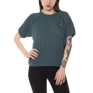 STARLIGHT CREW SPECIALTY FLEECE HEATHER TEAL 211620035-TEA  OBEY 