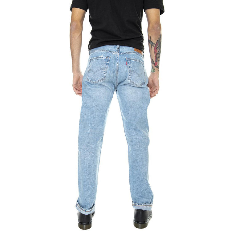501 Levi's Original Canyon King - Denim Jeans Uomo Blu / Light Indigo / Flat Finish 00501-3190 . LEVIS 