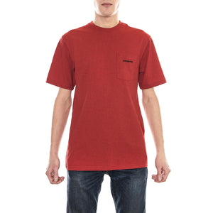 M s P-6 Logo Pocket Responsibili-Tee Static Red 39178-STTR  PATAGONIA 