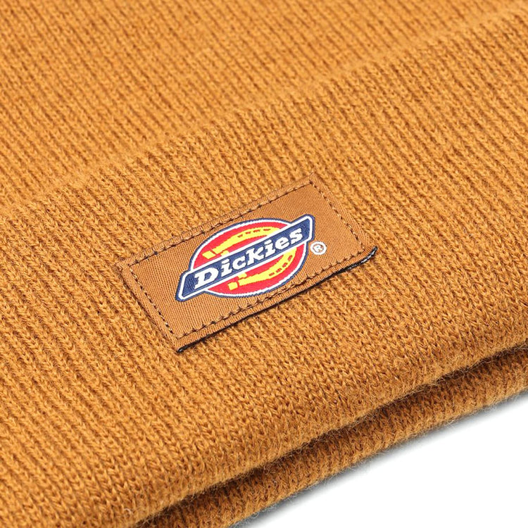 Gisland Beanie Brown Duck - Berretto Marrone con logo DK0A4X7KBD01 . DICKIES 