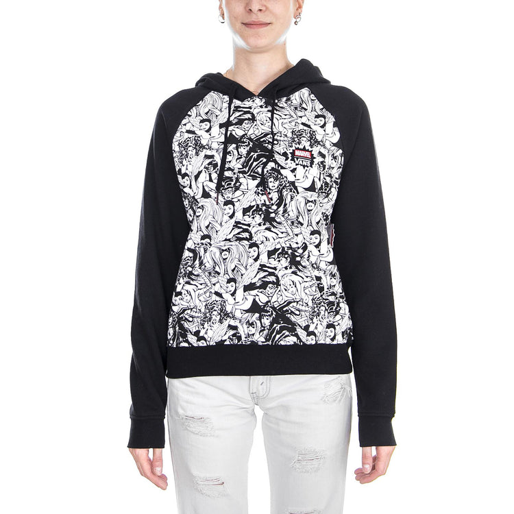 WM MARVEL WOMEN HOOD BLACK VA3QXVBLK  VANS 