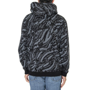 Deco Hoodie Black - Felpa con Cappuccio Uomo Nera / Multicolore 22WOSH09-BLACK  OCTOPUS 