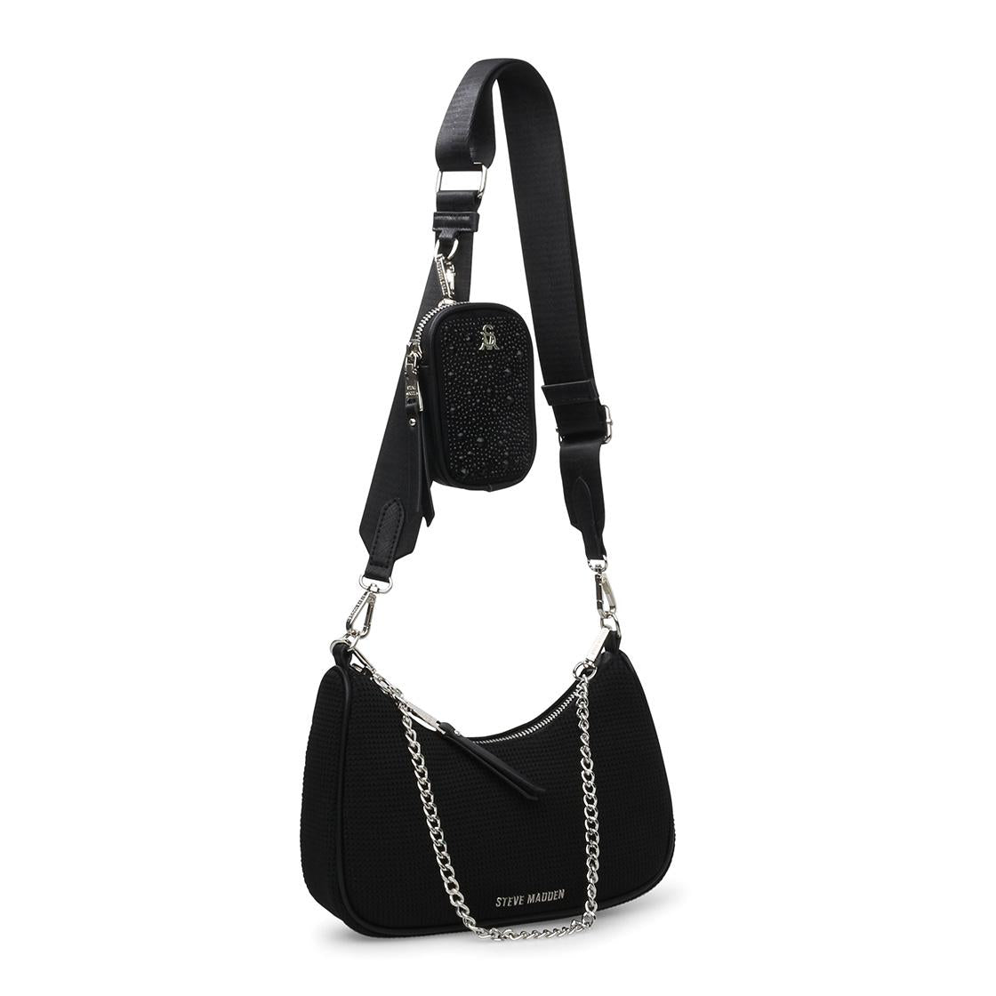 BVital-M - Borsa a Tracolla Nera SMABVITAL-M-BLK  STEVE MADDEN 