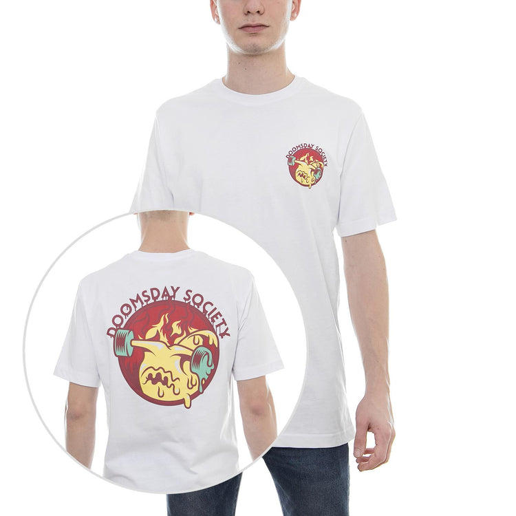 ON FIRE T-SHIRT TSH0092WHT  DOOMSDAY 