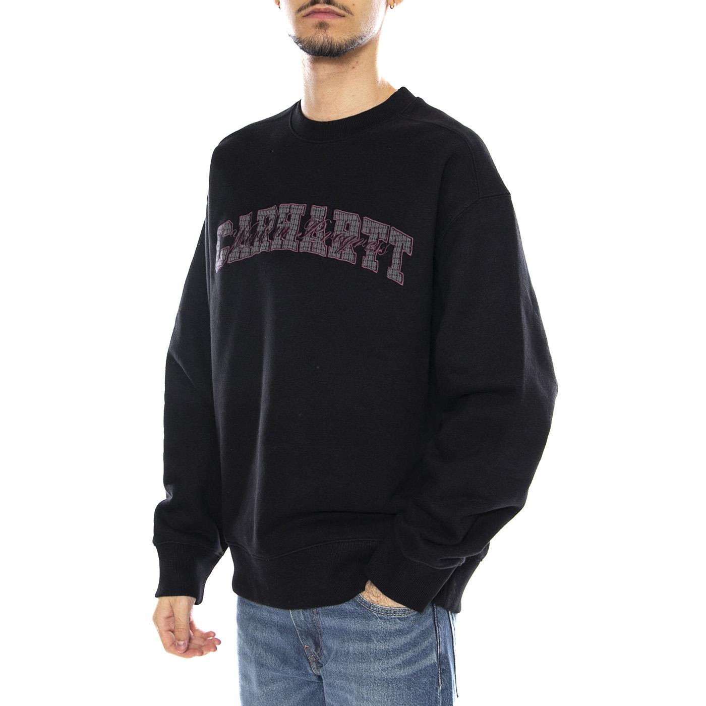Big School Sweat Black -- Felpa Girocollo Uomo Nera I035648.89XX . CARHARTT WIP 