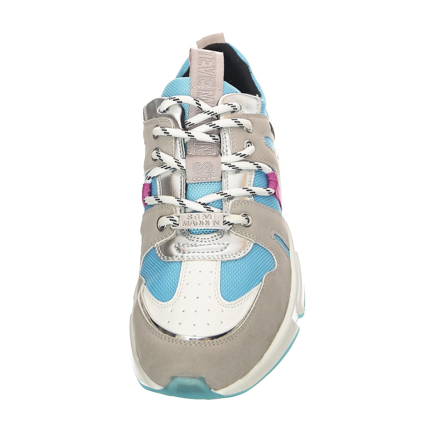 Gamegirl Grey / Blue - Scarpe Stringate Profilo Basso Donna Multicolore SMPGAMEGIRL-GRY  STEVE MADDEN 