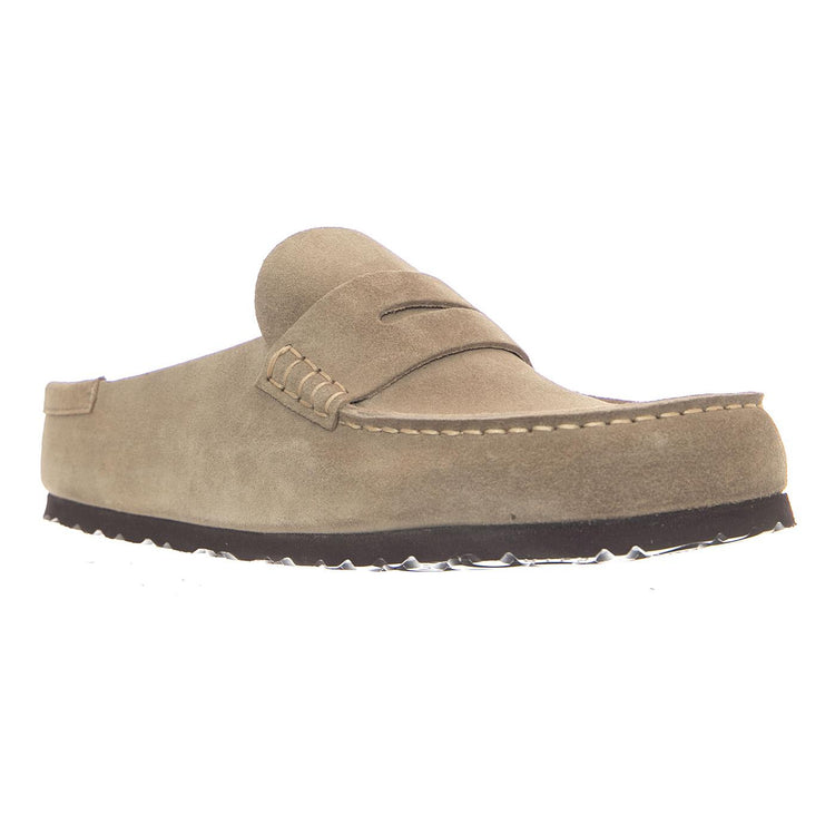 Naples Wrapped Suede Leather Narrow Fit Taupe - Mocassini Uomo Beige 1029710 TPE BIRKENSTOCK 