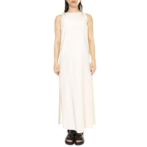 Vestido Largo Satinado Tirantes Blanco - Abito Donna Bianco 41W/11226  WILD PONY 
