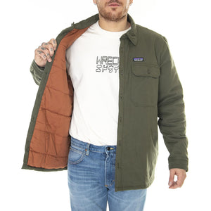 M's Insulated Organic Cotton MW Fjord Flannel Shirt Basin Green - Giacca Invernale Uomo Verde 20385-BSNG  PATAGONIA 