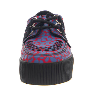 Hoxton Creeper Red / Leo Print - Scarpe Donna Multicolore VS-010X-RLEO  UNDERGROUND 