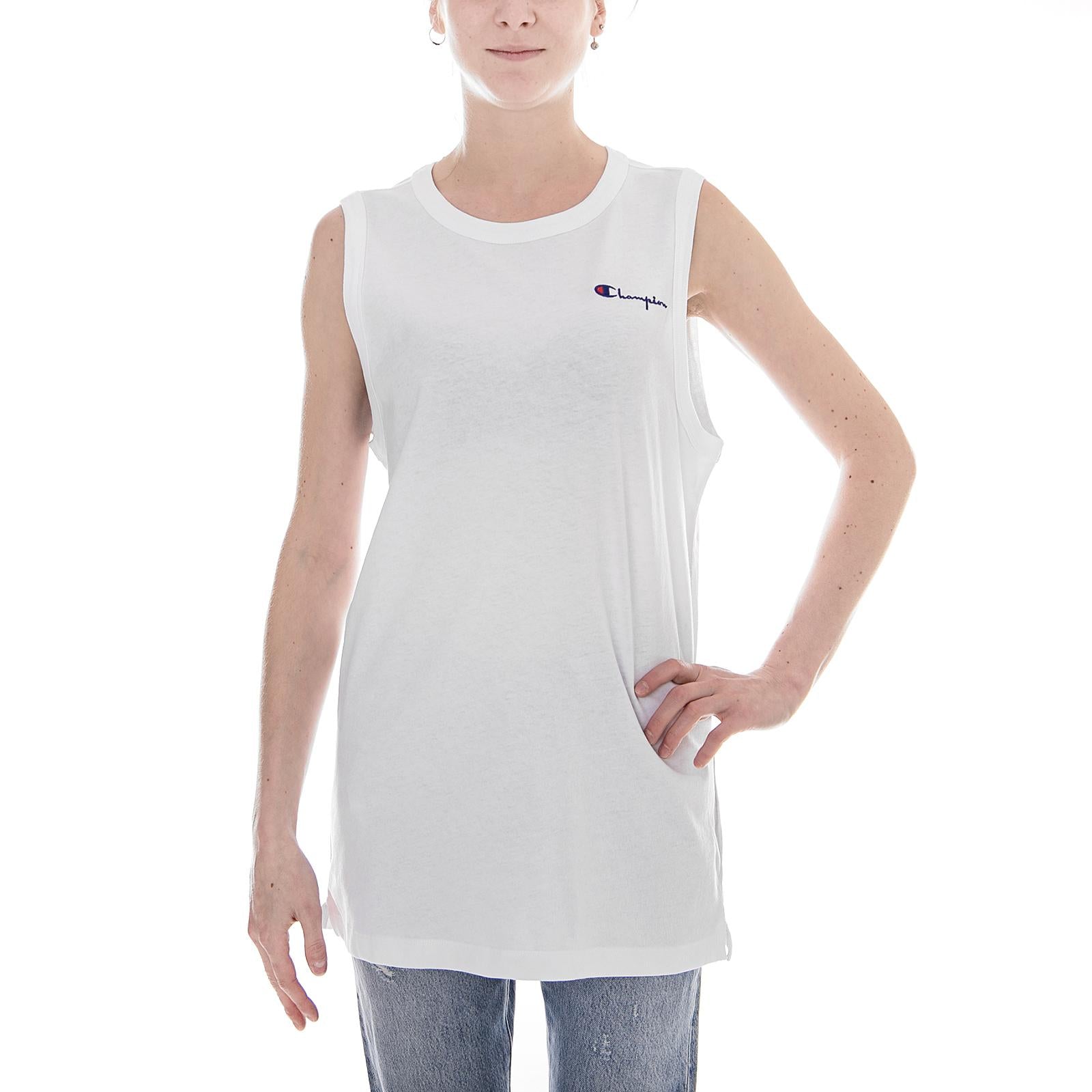 Maxi Tank Top T-Shirt WHT 110476-WW001  CHAMPION 