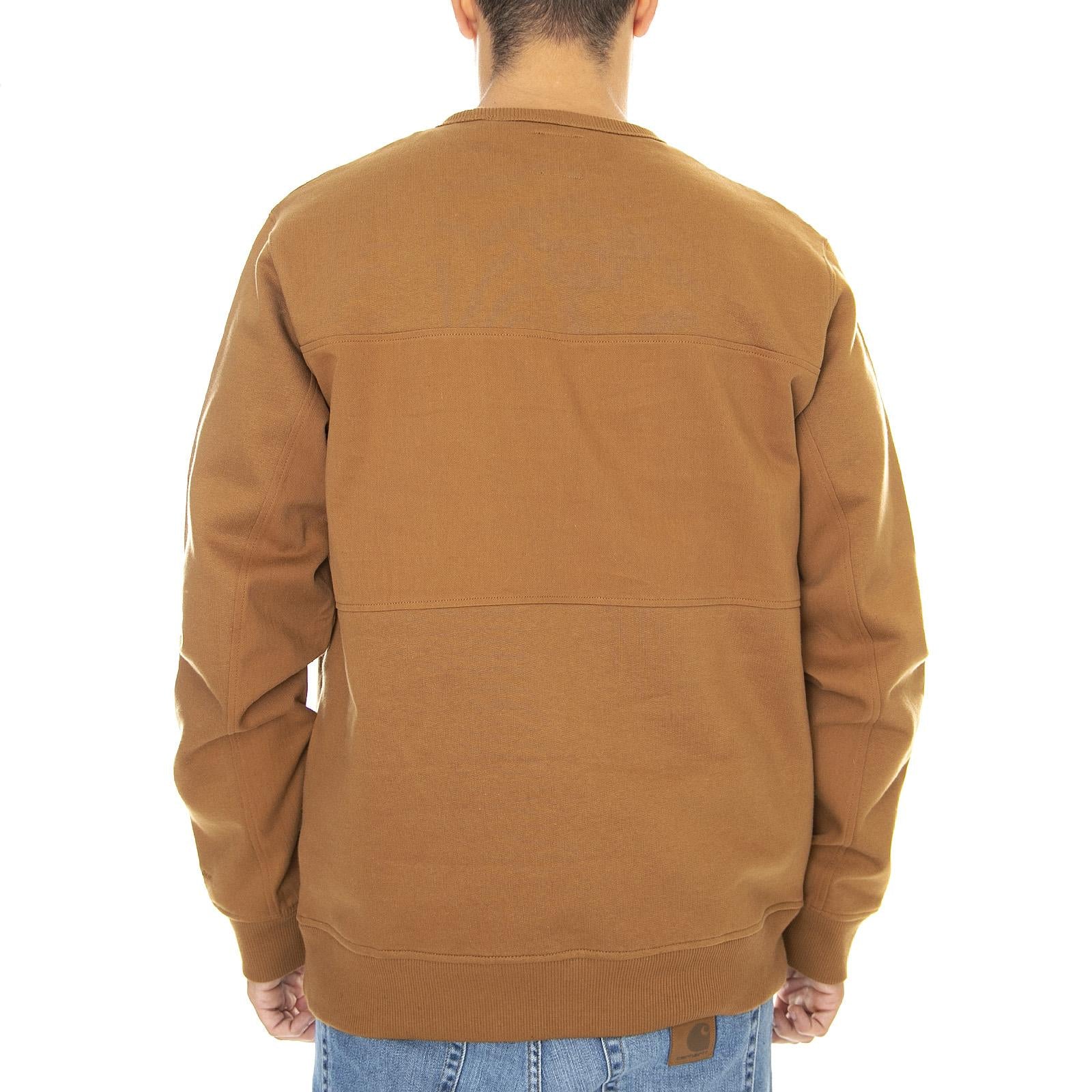 Fairview Crew-Neck Sweatshirt - Duck Brown - Felpa Girocollo Uomo Marrone 02 200238-BD . DICKIES 