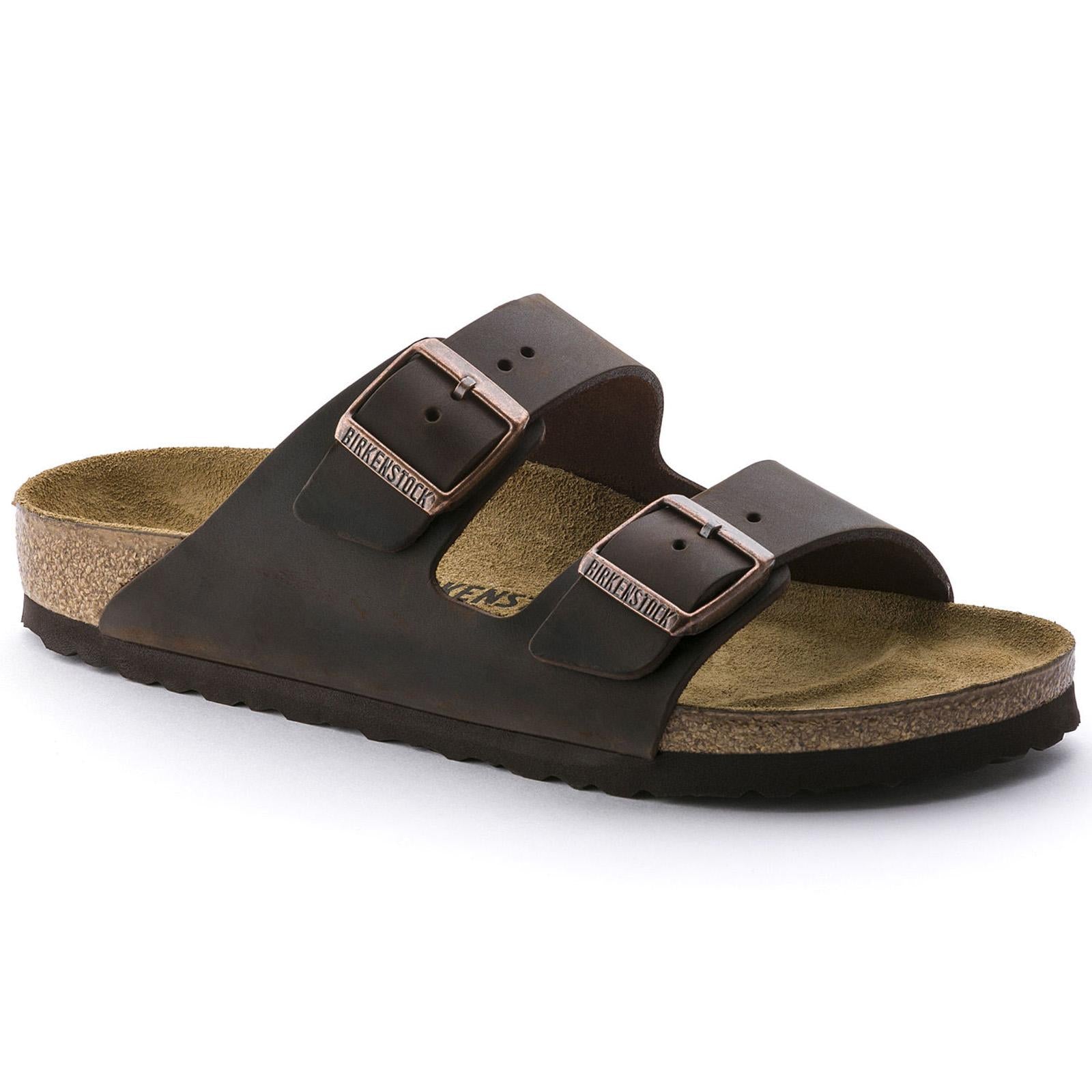 Arizona Habana Oiled Sandals - Leather Brown - Sandali Uomo / Donna Marroni - Calzata Stretta 052533  BIRKENSTOCK 