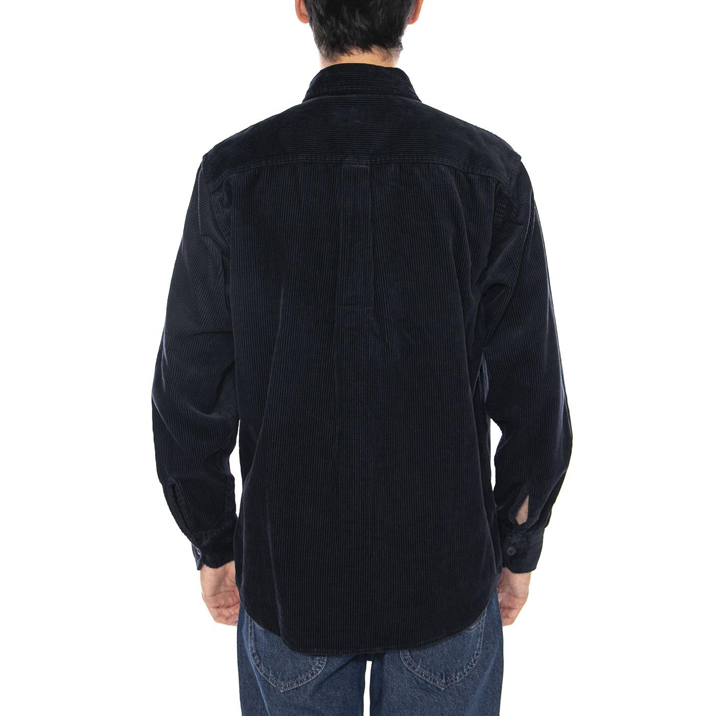 L/S Flint Shirt Deep Night - Camicia Uomo Blu I035837.J0XX  CARHARTT WIP 