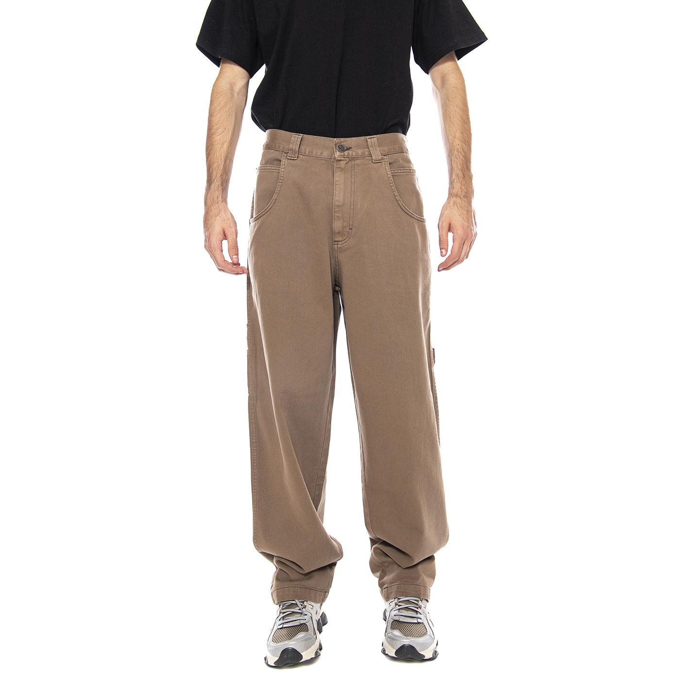 Pant. Baggy T. Bull Tinto Fango - Pantaloni Uomo Marroni R.BIANCO-L-BULL-00F . BLUESKIN 