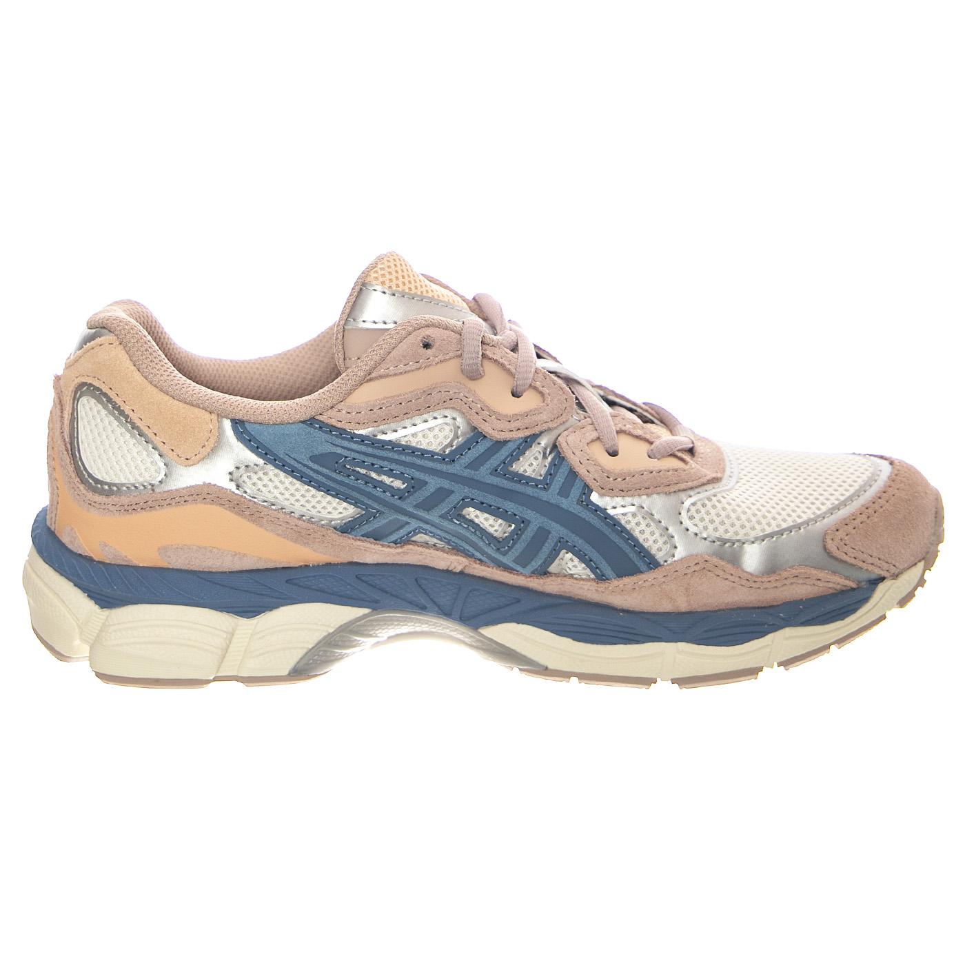W' Gel-NYC Cream / Grey Floss - Scarpe Stringate Profilo Basso Donna Grey / Multicolore 1202A429-104  ASICS 
