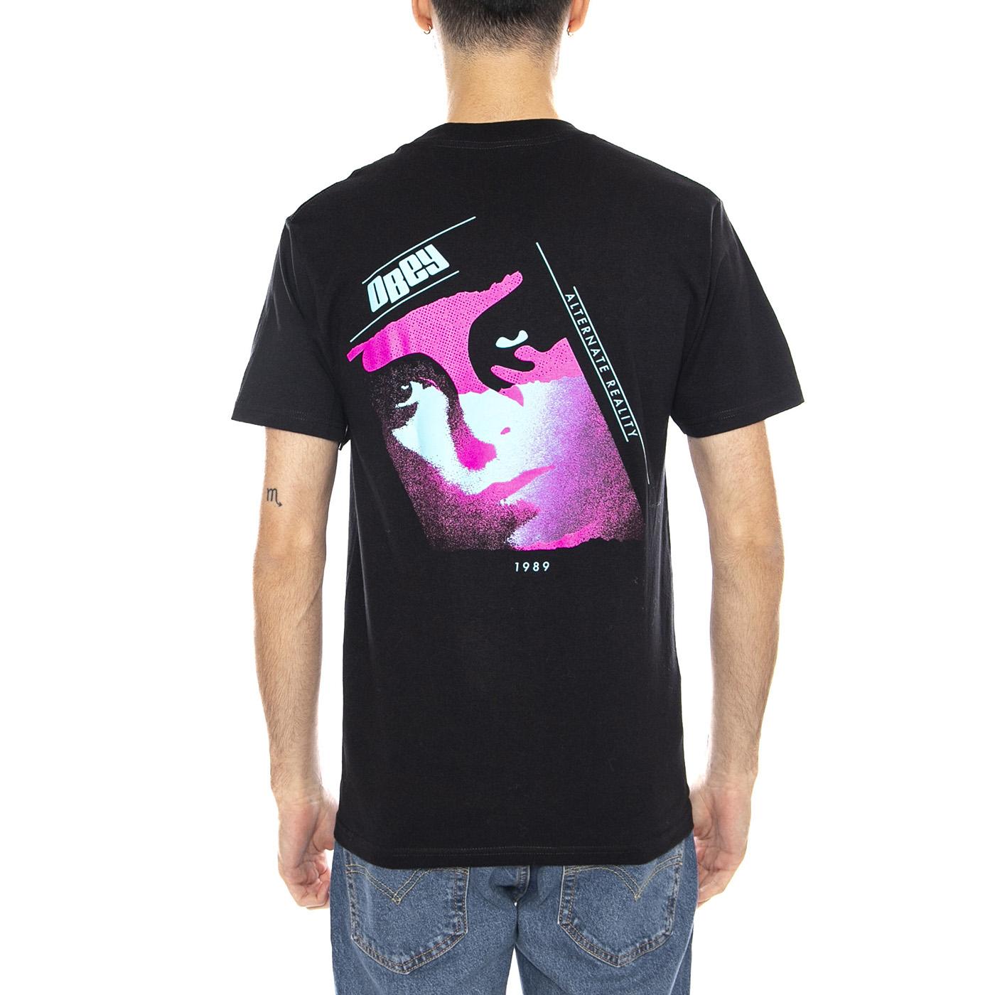Obey Alternate Reality Tee -- Maglietta Girocollo Uomo Nera 165264140 BLK OBEY 