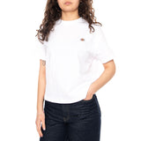 OAKPORT BOXY SS TEE - Women's White Crew Neck T-Shirt Women DICKIES