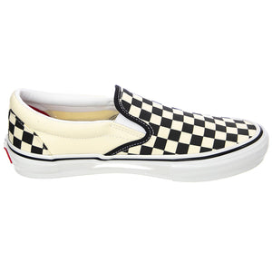 Mens Skate Slip-On Black / Off White Checkerboard Shoes VN0A5FCAAUH1  VANS 