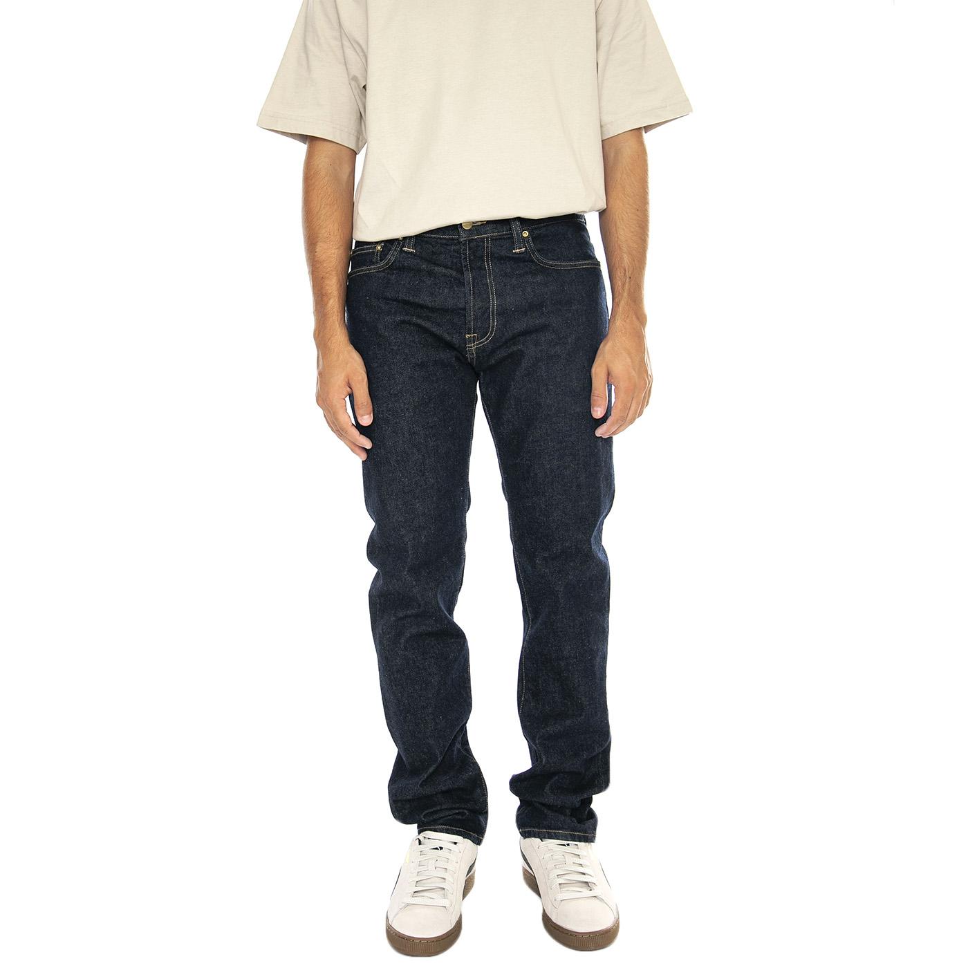 Klondike Pant Blue rinsed - Pantaloni Uomo Blu I024898.0102  CARHARTT WIP 