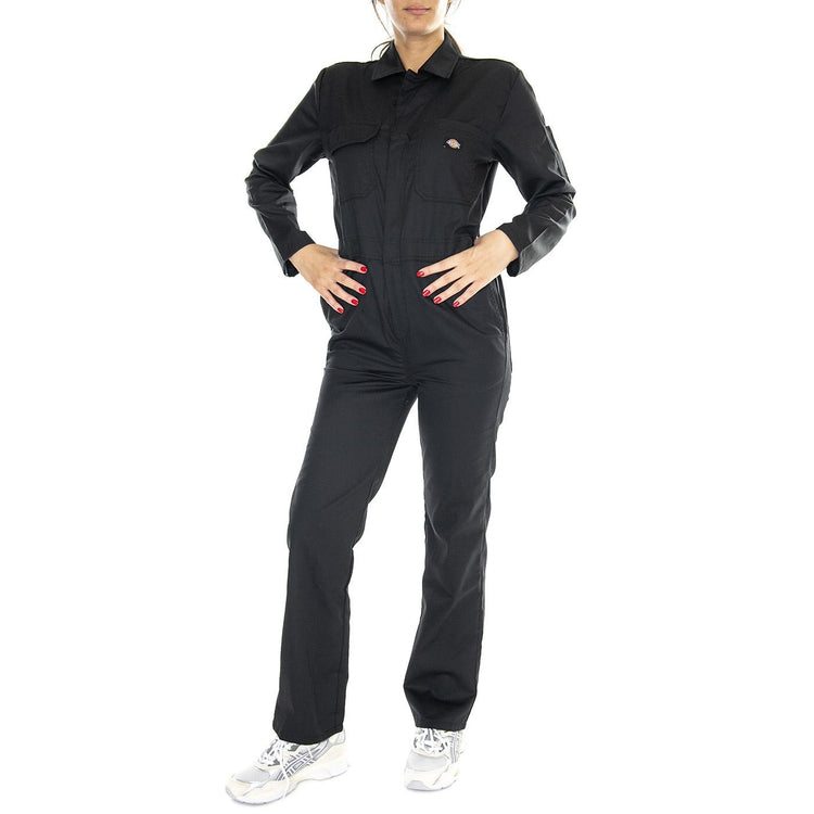 Haughton LS W Black - Pantaloni Donna Neri DK0A4XHGBLK1  DICKIES 