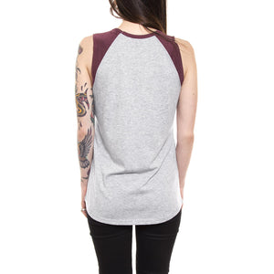 DON?T SPEAK GORDON CUT OFF RAGLAN  WINE 266221037-WNE  OBEY 